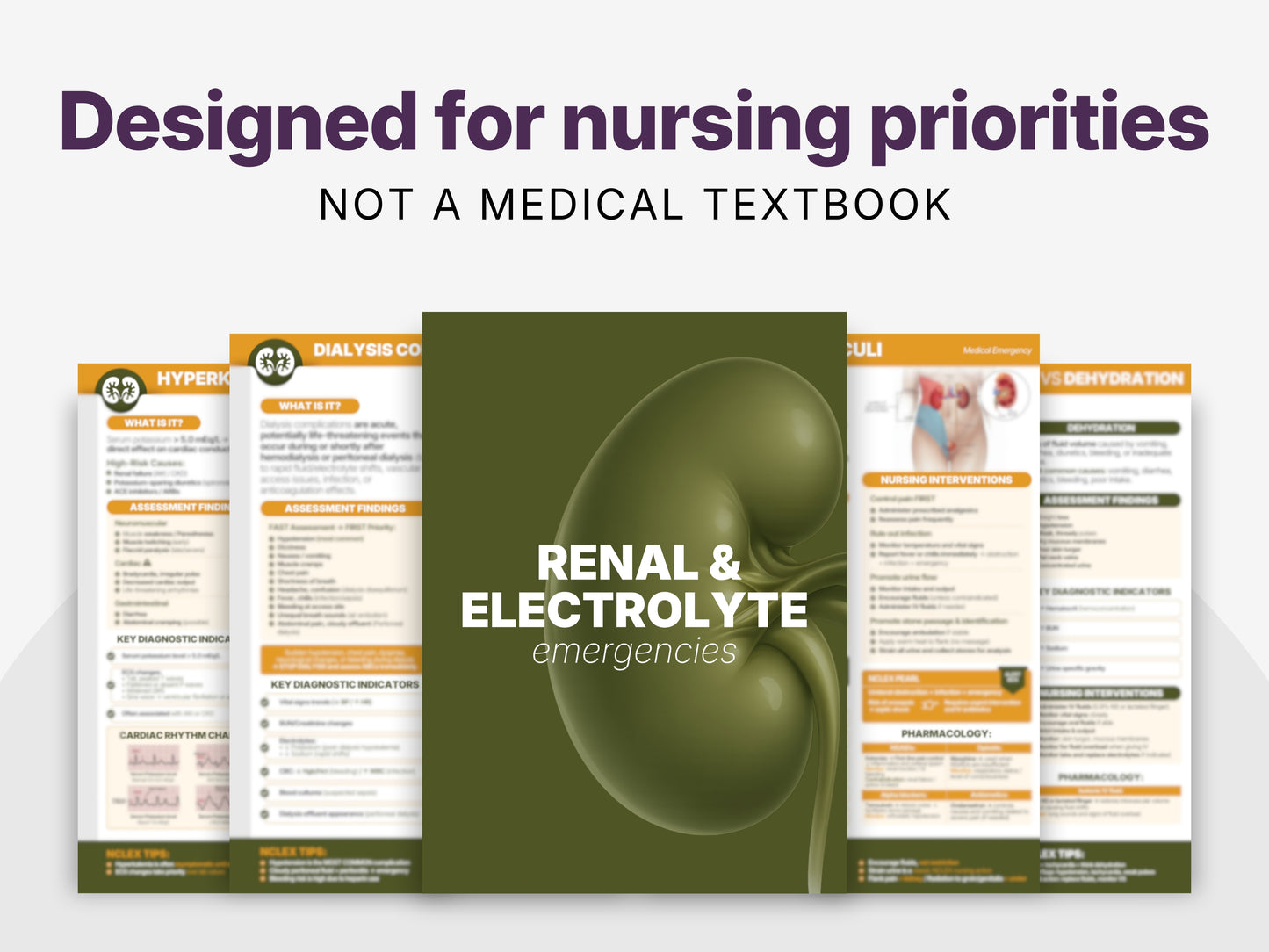 NCLEX Renal Electrolyte Study Sheets | Nursing Cheat Sheet (PDF Download)